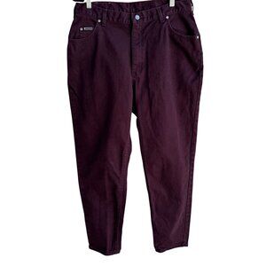 Lee Riveted Vintage 80s Womens High Waisted Plum Western Denim Mom Jeans 18